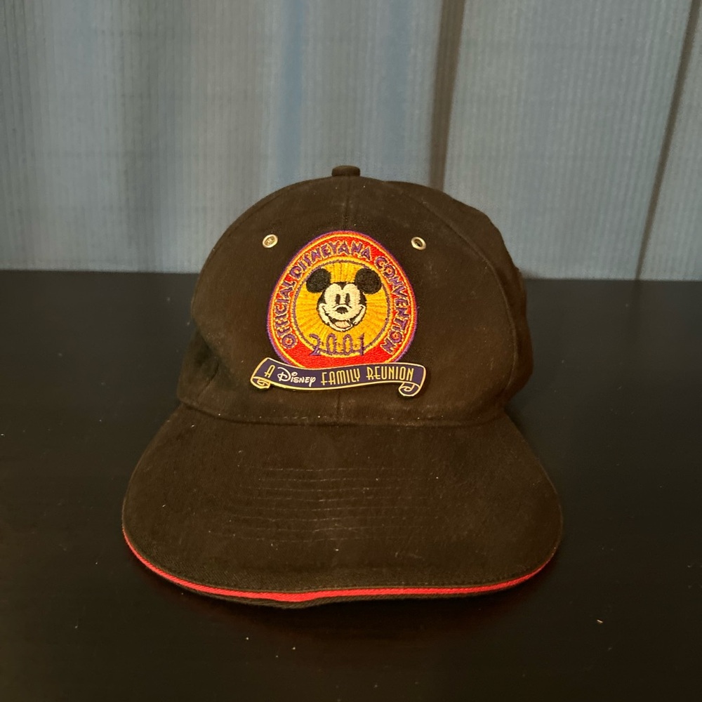 Vintage Disneyland 2001 Disneya Family Reunion Mickey Baseball Hat Disney Resort